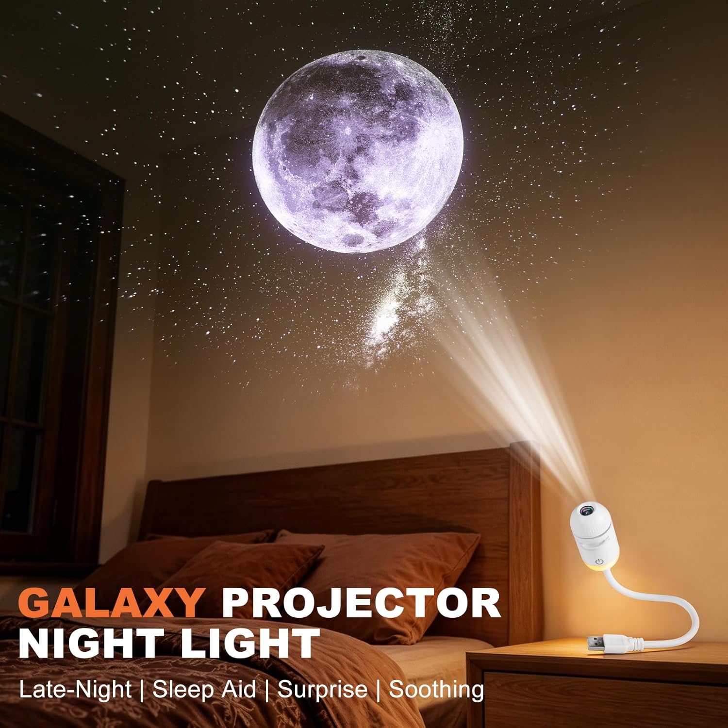 Galaxy Projector Night Light,  - Planetarium Projector Home ulasan dan harga